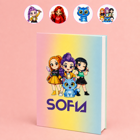 Diario K‑Pop personalizzato con nome