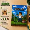 Diario Scolastico Personalizzato PixelMe con Foto, Nome ed Elementi