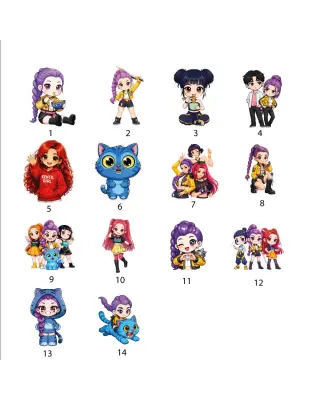 Etichette Adesive Personalizzate K-Pop con Nome | 120 pz