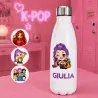 Borraccia termica in acciaio K-Pop personalizzata