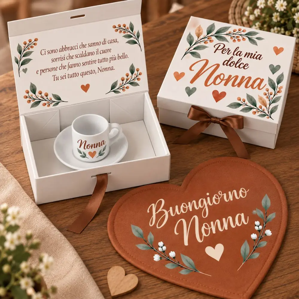 Gift Box Nonna con Tazza o Tazzina | Festa dei Nonni