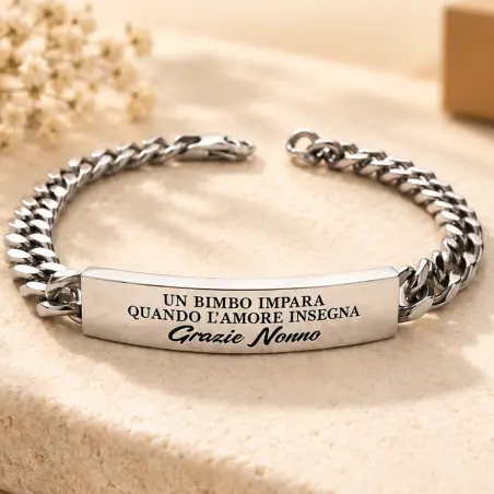 Bracciale con dedica al nonno