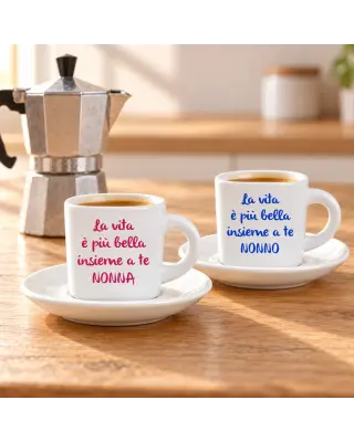Tazzina da caffè per il Nonno con piattino | BuyItalianStyle