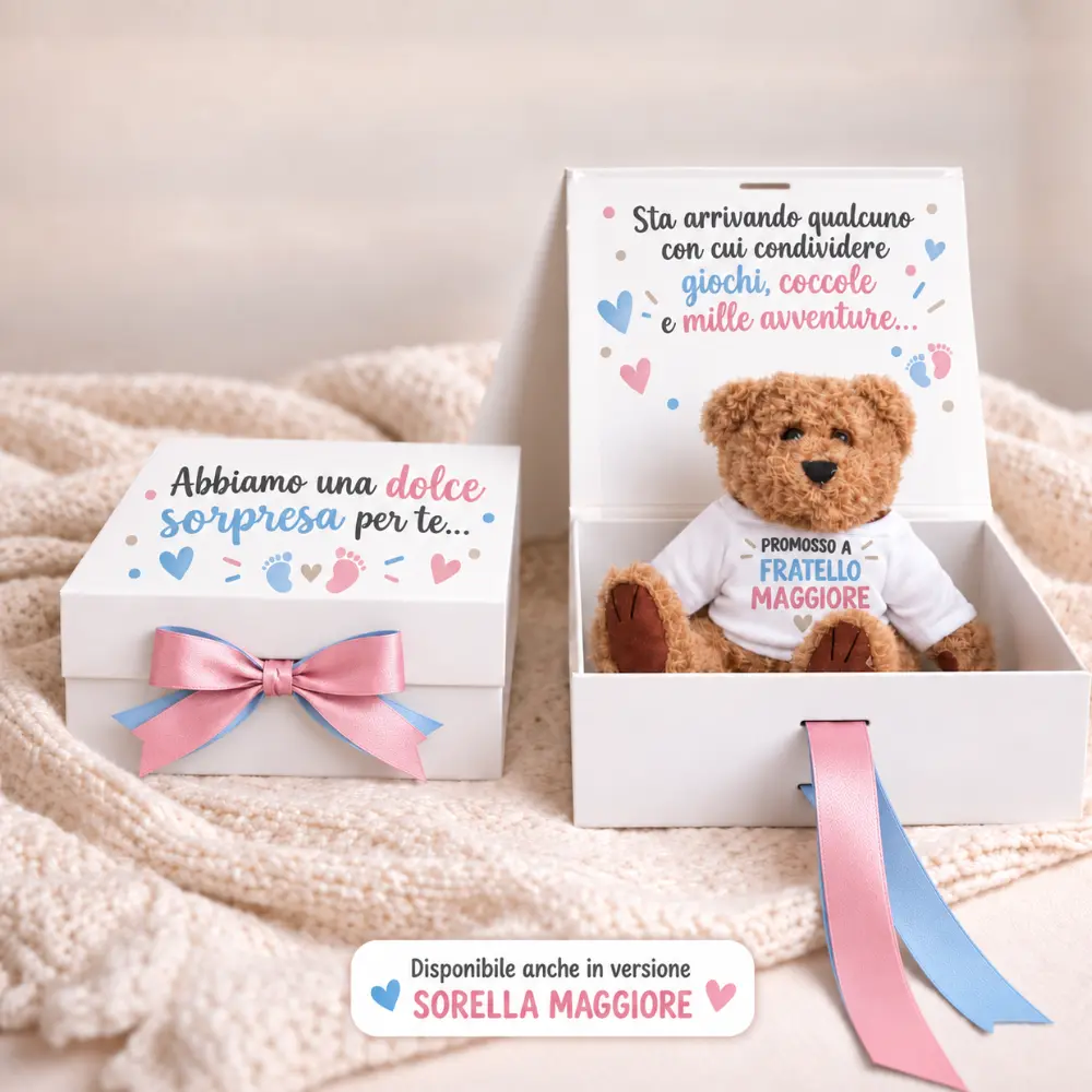 Gift Box Fratello o Sorella Maggiore con Peluche | BIS