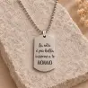 Collana con piastrina militare per il nonno | BIS