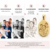 Charm Ovale Personalizzato con Foto Incisa | BuyItalianStyle
