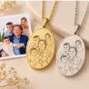 Charm Ovale Personalizzato con Foto Incisa | BuyItalianStyle