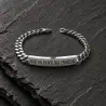 Bracciale in acciaio inossidabile modello con placchetta