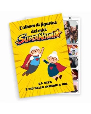 Album di figurine personalizzato per i nonni | BIS