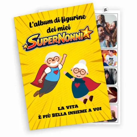 Album di figurine personalizzato per i nonni | BIS