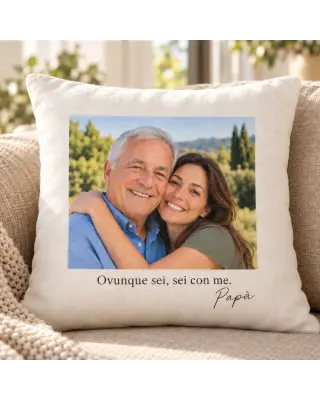 Federa cuscino con foto e dedica | BuyItalianStyle