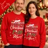 Customized Christmas Men's Sweatshirt Little Mouse+Name