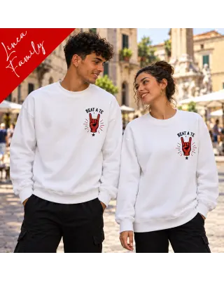 Felpa unisex uomo donna “Beat a te” – Linea Family scaramantica