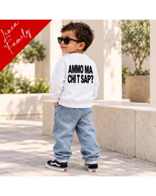 Felpa bambino Ammo ma chi t sap? | Family BIS