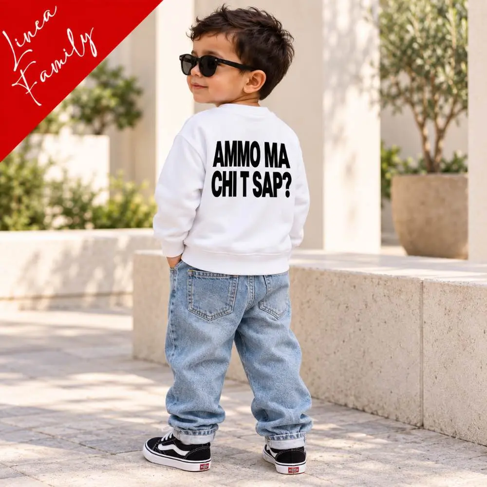 Felpa bambino Ammo ma chi t sap? | Family BIS