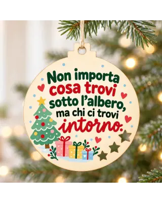 Christmas decoration "Family is where life begins and love never ends"