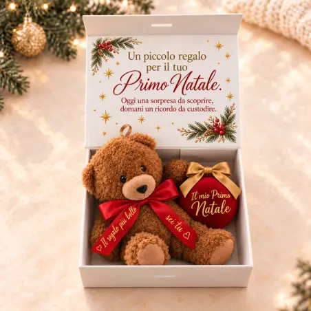 Gift Box Primo Natale con Orsetto e Pallina | BIS