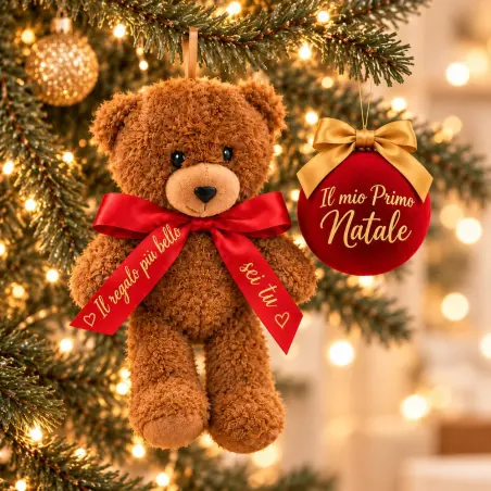 Gift Box Primo Natale con Orsetto e Pallina | BIS