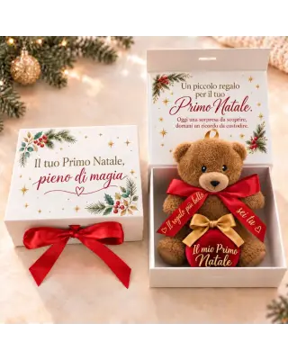 Gift Box Primo Natale con Orsetto e Pallina | BIS
