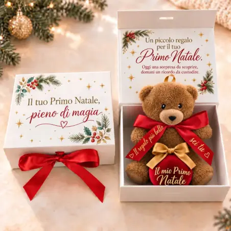 Gift Box Primo Natale con Orsetto e Pallina | BIS