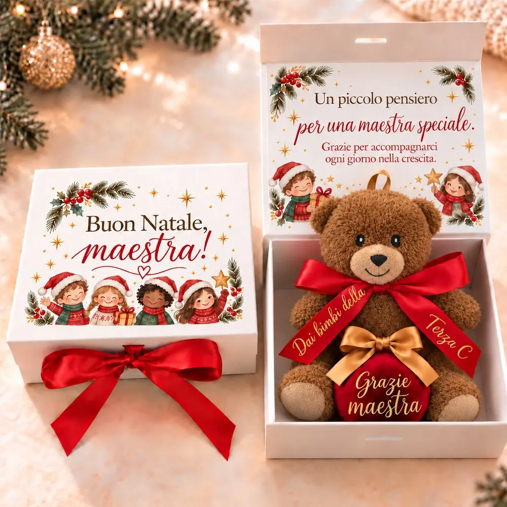 Regalo Natale Maestra | Box Addobbi Personalizzati BIS