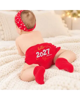 Mutandina Copri-pannolino "Hello 2023" + nome