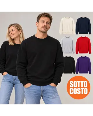 Felpa adulto unisex girocollo sottocosto | BuyItalianStyle