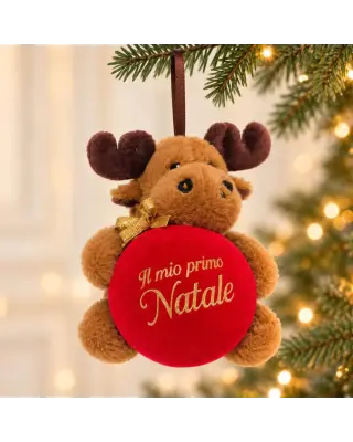 Renna con pallina Il mio primo Natale | BIS