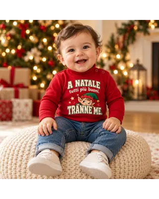 Body Natale Neonato Rosso “Tranne Me” | BIS