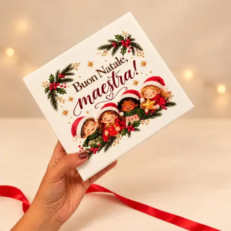Regalo Natale Maestra | Box Addobbi Personalizzati BIS