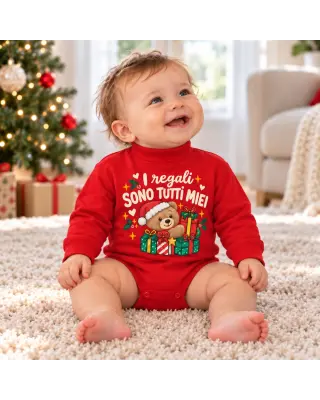 Body Natale neonato con orsetto | Linea Family BIS