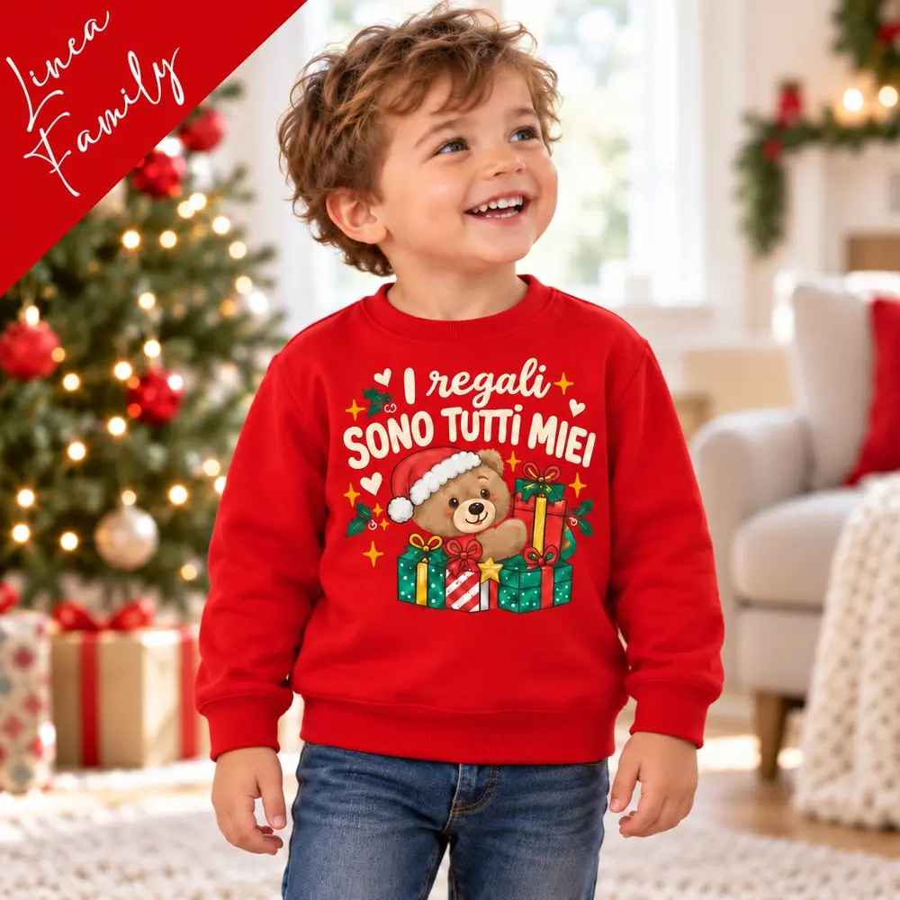 Felpa Natale bambino “I regali sono tutti miei” | BIS