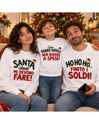 Felpa Natale “Santa mi devono fare!” | BIS
