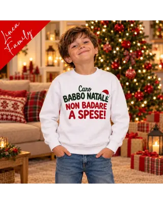 Felpa bambino Non badare a spese | Linea Family