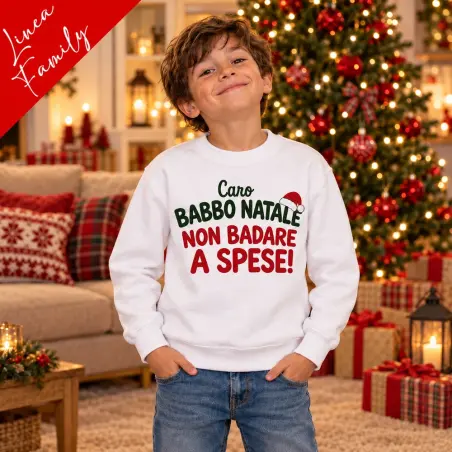 Felpa bambino Non badare a spese | Linea Family