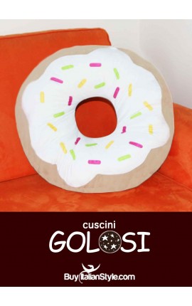 Frosted donut cushion