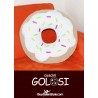 Frosted donut cushion