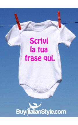 bis body neonato personalizzabile