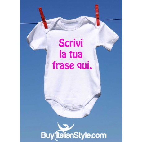 bis body neonato personalizzabile