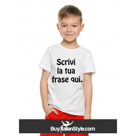 T-shirt bimbo personalizzabile con stampa