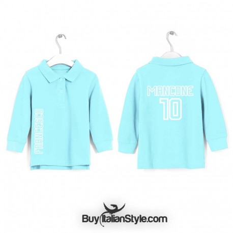 polo bambino con numero e nome a scelta