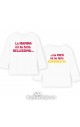 t-shirt a manica lunga bimbo bimba tifosi squadra calcio