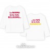 t-shirt a manica lunga bimbo bimba tifosi squadra calcio