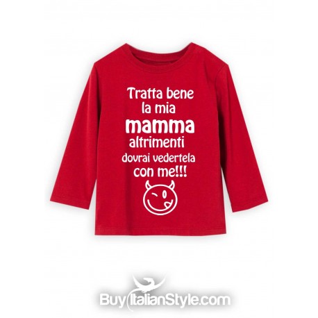 t-shirt a manica lunga bimbo bimba