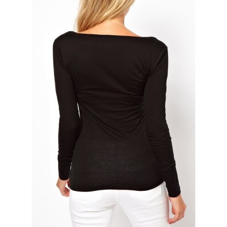 maglia a manica lunga donna con scritte