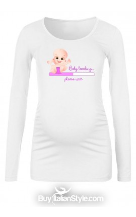 Maternity T-shirt pink"Baby...