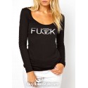 maglia a manica lunga donna con scritte, coco chanel