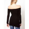 Customizable long sleeve Bardot Jumper 