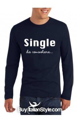 maglia uomo girocollo a manica lunga, single da consolare