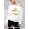 maglia a manica lunga monospalla "ma anche no"